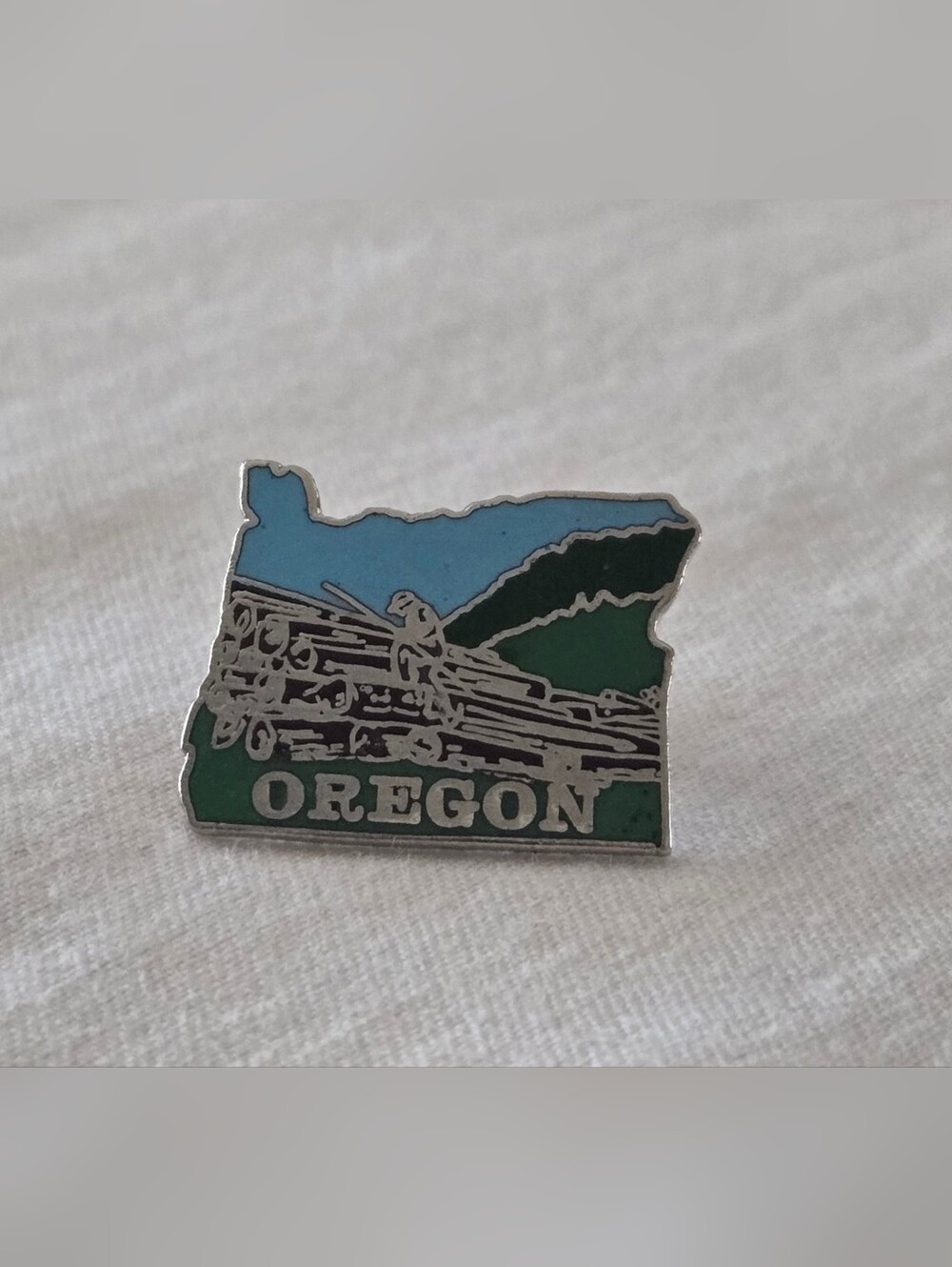 Vintage Oregon Logger Enamel Pin - MAFCO